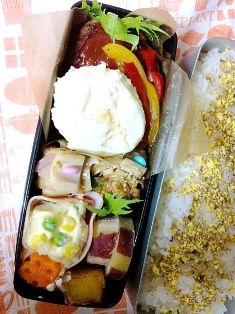 ロコモコ風ハンバーグ弁当|hanayakさん