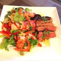 Surf n turf Thai salad|pun ellisさん