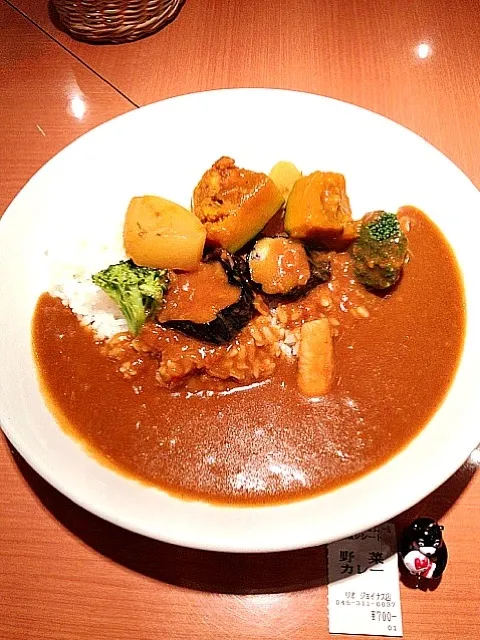 野菜カレー、ルーは甘くてあとでからい！|大阪カレー部長さん