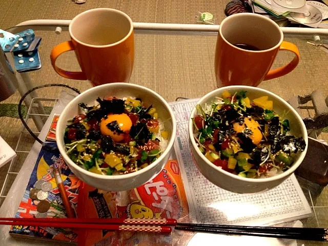 Snapdishの料理写真:うまか丼♡|かなさん