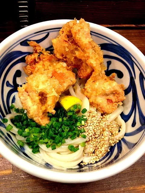 冷 すだち醤油うどん 小＆鶏天|ringoさん