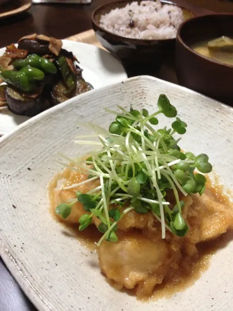 鶏肉のみぞれ煮♪|きゃおさん