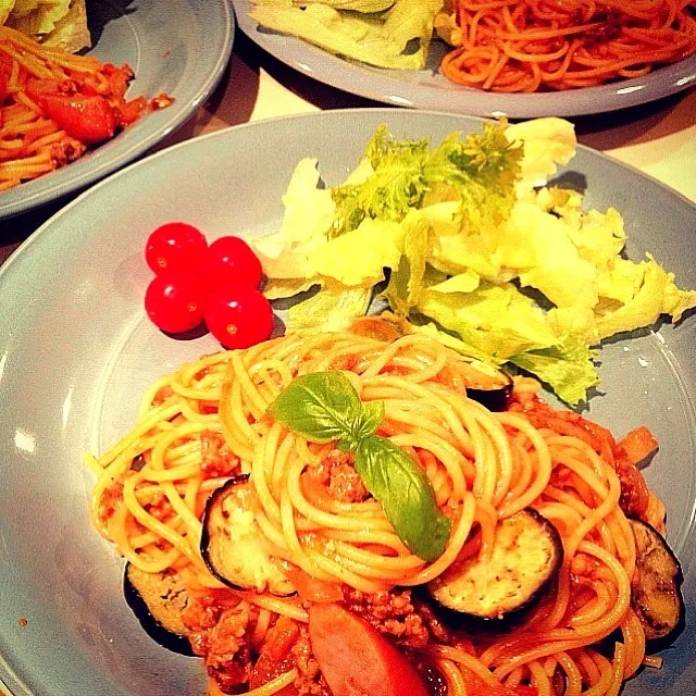 茄子のミートソースパスタ|＊さくら＊さん