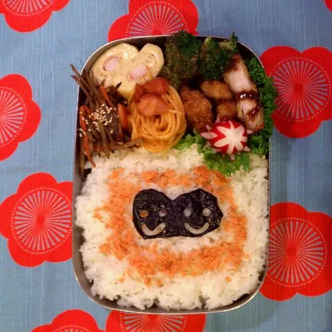 今日の愛妻弁当は豚カツ弁当。|マキータさん