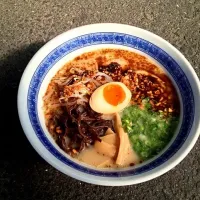 Snapdishの料理写真:熊本ラーメン  まるうま|けーぞさん