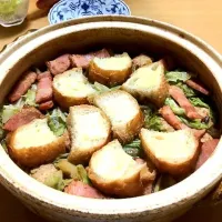 Snapdishの料理写真:gurimocoさん参考♡オニオングラタン鍋スープ