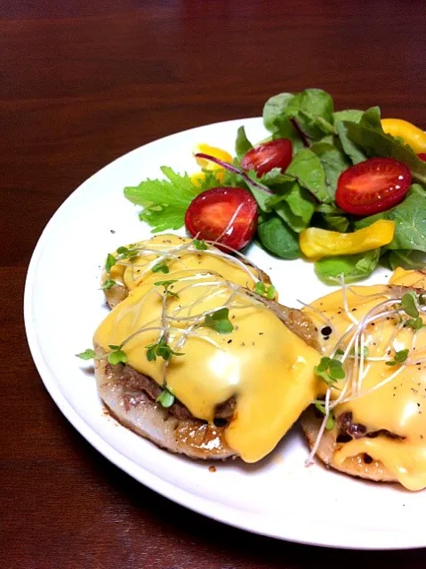 レンコンの肉詰めチーズのせ💛|みちこさん