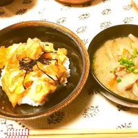 あったか親子丼＆豚汁|ごまたんさん