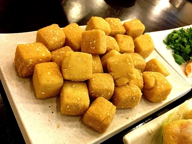 Snapdishの料理写真:fried sesame bean curd|Yvonne C.さん