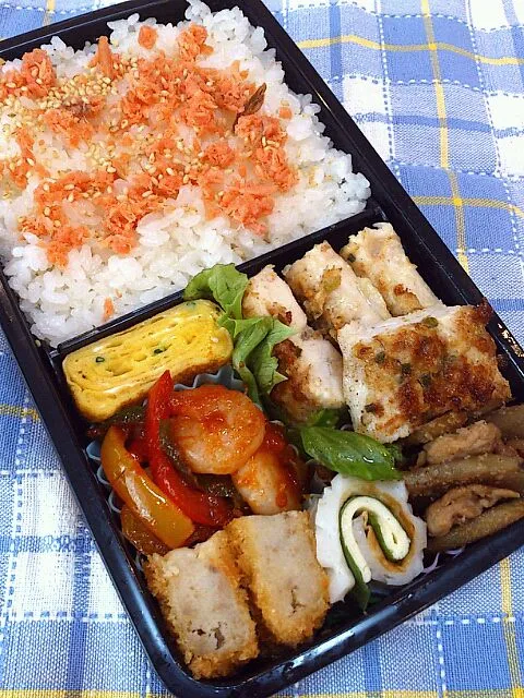 Snapdishの料理写真:12,11.7 男子高校生弁当|yukiさん