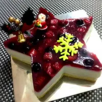 Xmasケーキ ババロア&ベリーのゼリー