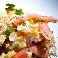 Snapdishの料理写真:สลัดมันฝรั่งปูหิมะในซอสวาซาบิ Potato and Crab Salad in Wasabi Sauce|Poy Apisaraさん