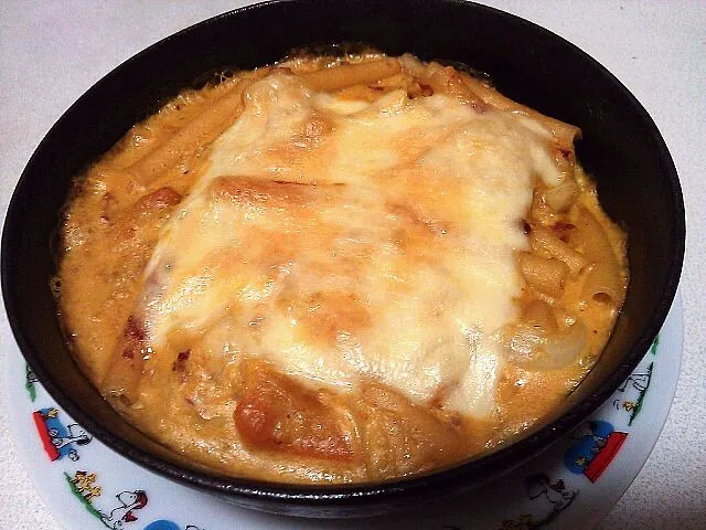 かぼちゃとキャベツのグラタン♡かぼちゃのひき肉あんかけリメイク|腹ペコちゃん♡：)さん