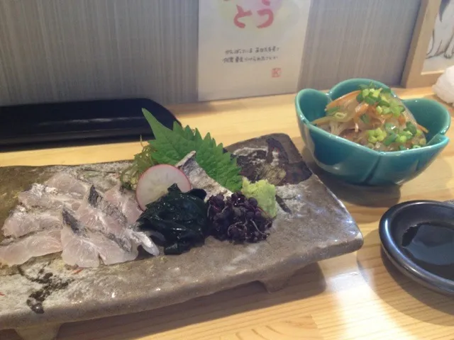 Raw cutlass fish and Nanbanzuke （Japanese sweet and peppery vegetable sauce）|do dyuさん