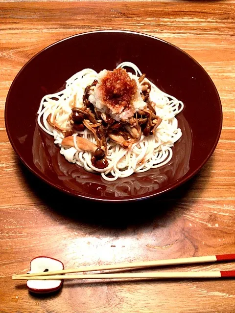 醤油麹きのこうどん|saricoroさん