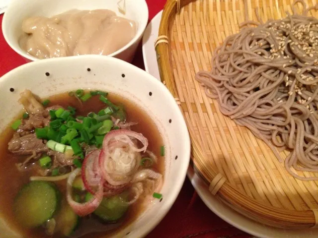 牛肉のあったからつけだれ蕎麦|hmさん