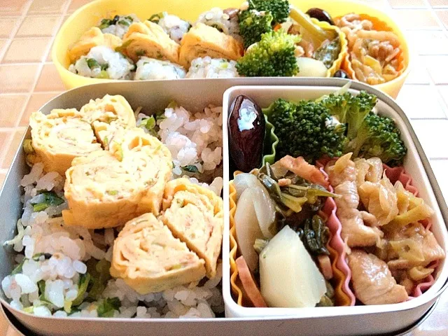 ヘルシー生姜焼き＆蕪ポトフの具弁当|suzumeさん