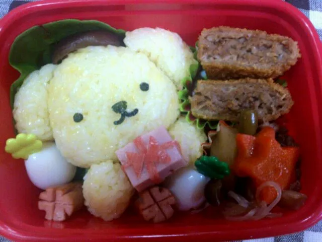 ポムポムプリンっぽい子弁当|ちーままさん