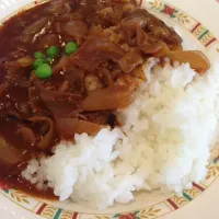 Snapdishの料理写真:ハヤシカレー。いつもの学食にて。|yxxtsさん