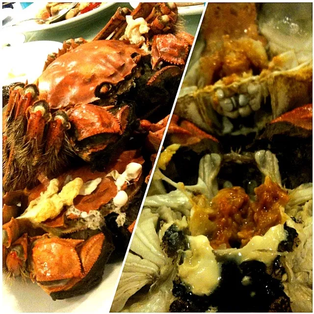 my 1st hairy crab. roe good.|Belinda Au Yongさん