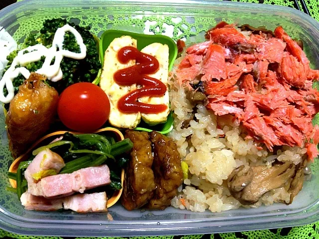 Snapdishの料理写真:11/09.パパ弁当！|Mickiさん