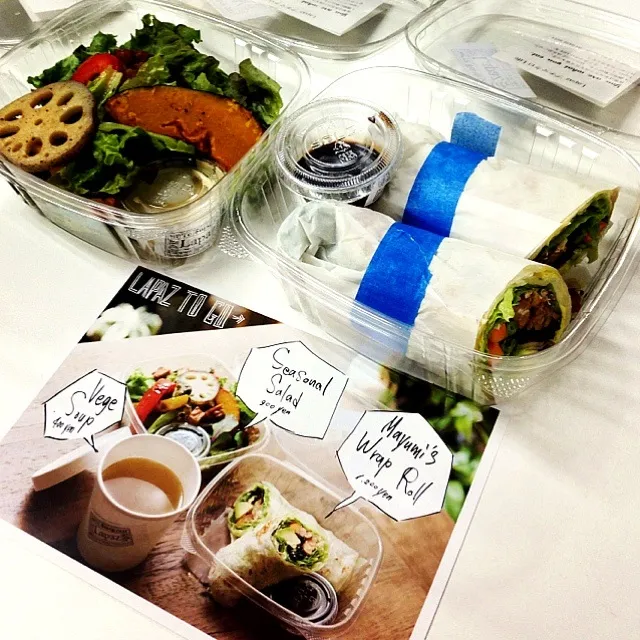 マドンナのパーソナルシェフ、西村マユミさんとLapazのプチマクロビコラボメニュー☆Wrap Roll & Seasonal Salad♬|Takashi TOGAWAさん