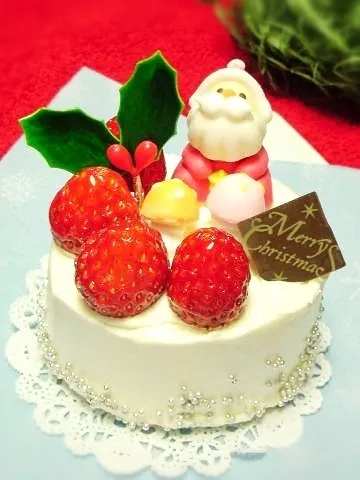 Snapdishの料理写真:気の早いX'mas🎄ミニケーキ❤|akiさん