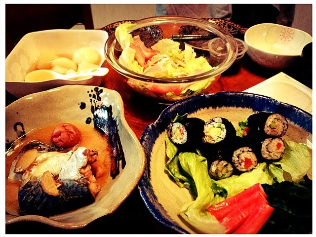 サバの味噌煮と蕪の餡かけなど。|秀香さん