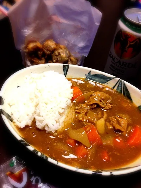 焼肉のタレ入りカレー、ファミマ焼きシュウマイ|やまなつさん