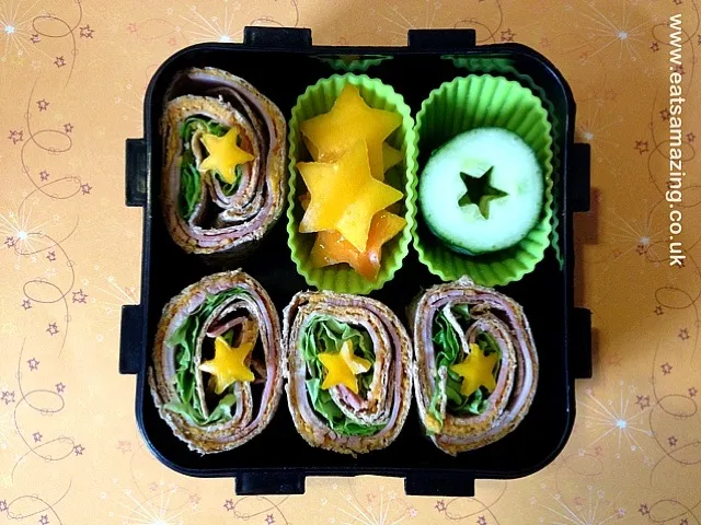 Snapdishの料理写真:Homemade houmous & ham salad wrap bento box|Grace Hallさん