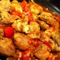 Chicken with cheese n tomato|Tanaka Himiさん