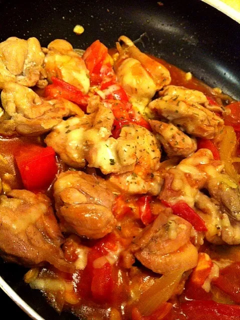 Chicken with cheese n tomato|Tanaka Himiさん