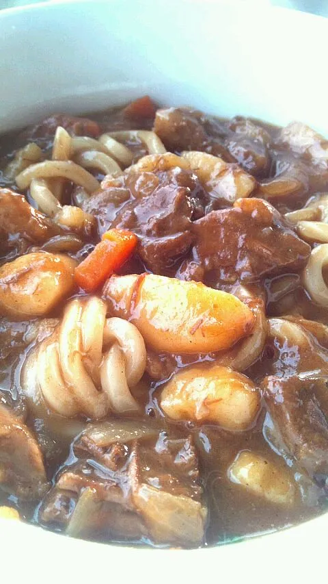 昨日のカレーで、カレーうどん♪|ともさん