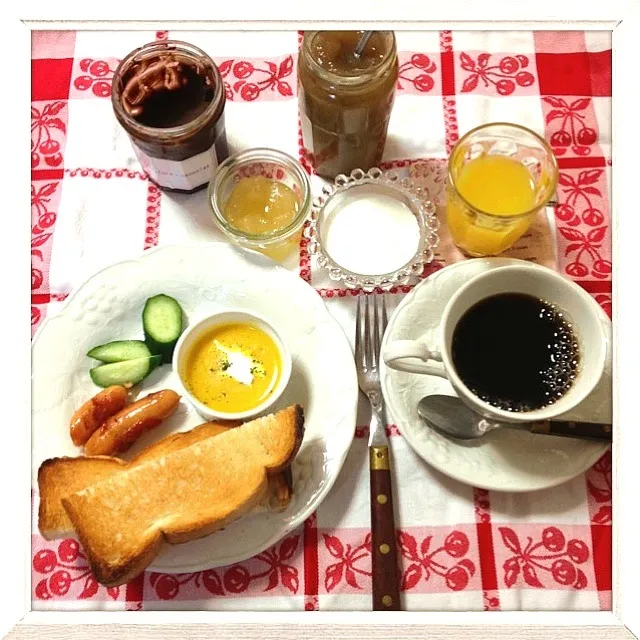 Snapdishの料理写真:ｂｒｅａｋｆａｓｔ🍴|akiko♡さん