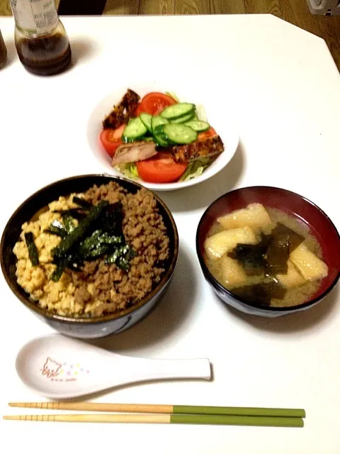 そぼろ丼♡|谷口 弥生さん