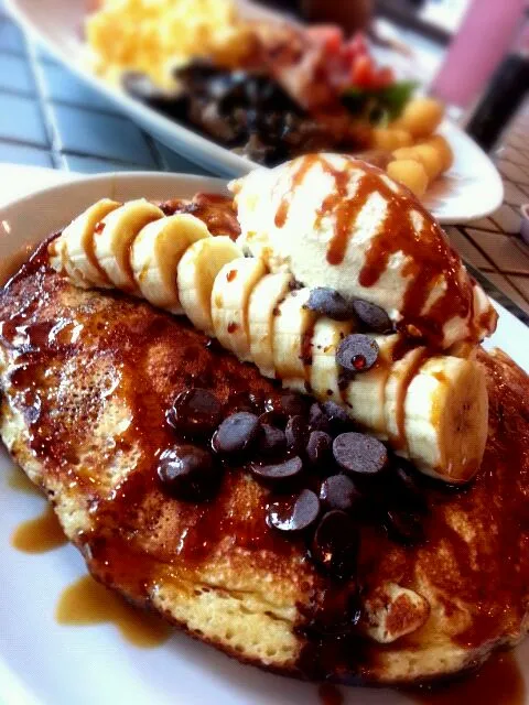 banana and choc pancake|sim siew yingさん