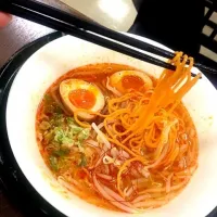 Snapdishの料理写真:尼御前レッドラーメン|西川佳奈さん