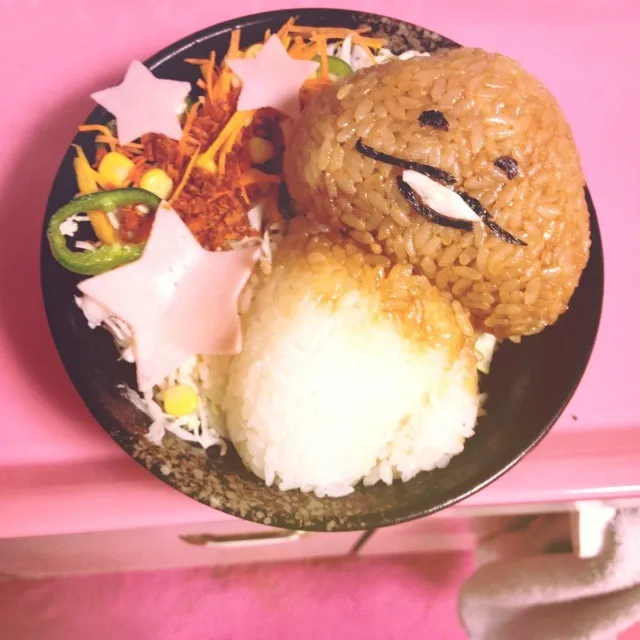 Snapdishの料理写真:なめこさんオニギリ|さきさん