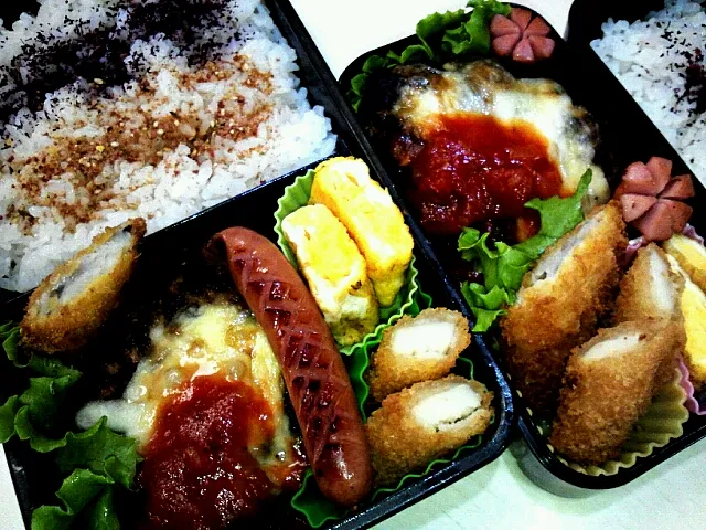 チーズハンバーグ弁当|ふかさくさん