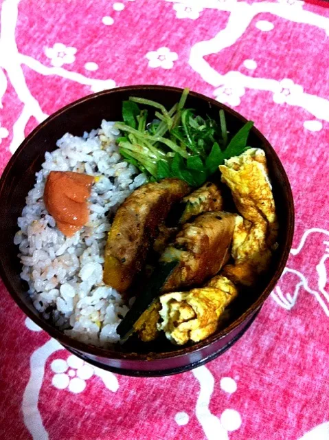 かぼちゃの肉巻き弁当☆|ののさん