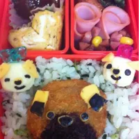 Snapdishの料理写真:わんわんわん弁当|norikaさん