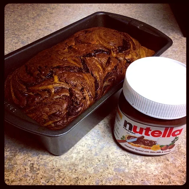 Snapdishの料理写真:Pumpkin Nutella bread|christine rさん