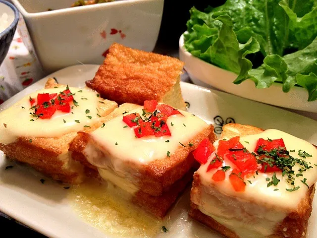 ふわふわ生厚揚げのチーズ焼き|ひかるんさん