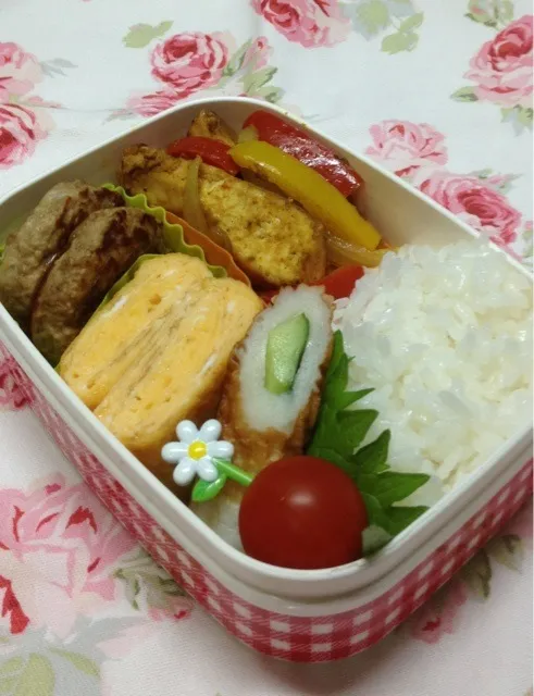 塩麹鶏とパプリカのカレー炒め弁当|kokoさん