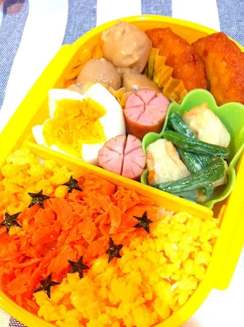 年中さんのシャケ弁当|やました まみさん