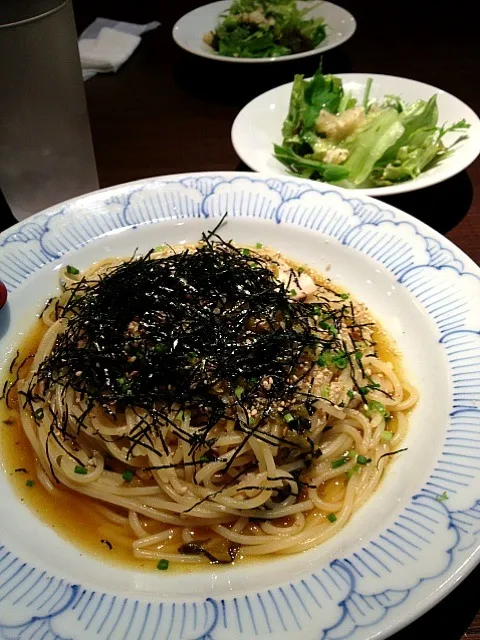 高菜と鶏肉のピリ辛パスタランチ|saoさん