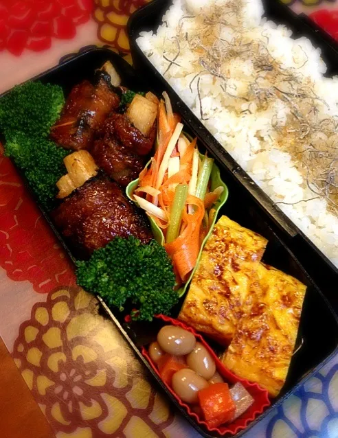 長芋の豚肉巻弁当♪|まりさん