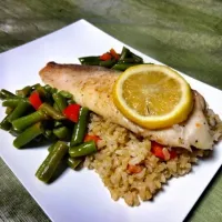 Tilapia over Rice and Greens|ryan foleyさん