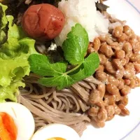 Snapdishの料理写真:おろし納豆ソバ|こねさん