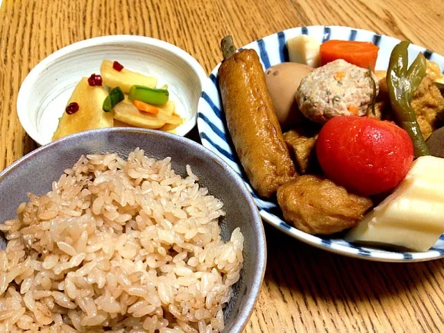 Snapdishの料理写真:おでん＆茶飯|KSさん